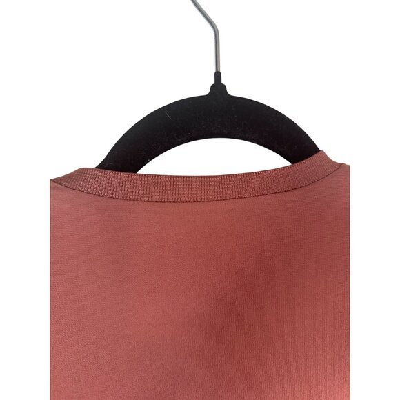 2/$30 ZARA XS Woman Rose Pink V-Neck Blouse Sheer Overlay - Picture 11 of 14